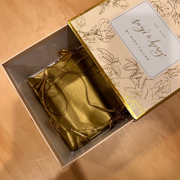 Gold & crystal floral bridal headband from BHLDN - Picture 3 of 8